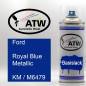 Preview: Ford, Royal Blue Metallic, KM / M6479: 400ml Sprühdose, von ATW Autoteile West.
